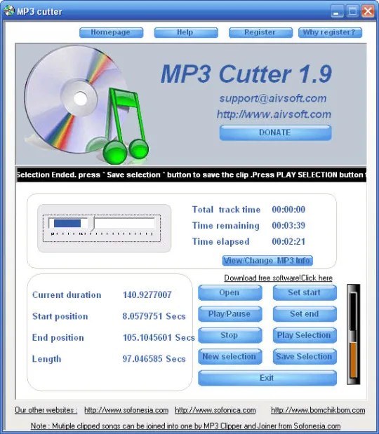 AIV MP3 Cutter Music making and editing